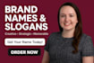 create unique business name, logo, slogan and website
