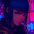 create anime cyberpunk illustration