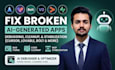 fix bugs errors and issues in cursor bolt lovable and base44 ai generated apps