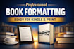 professionally format your book or ebook for amazon KDP