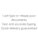retype, edit and format your documents accurately
