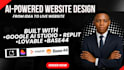 ai website design google ai studio, replit clean ui design