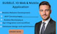 bubble io developer bubble web app bubble saas, mvp bubble mobile app developer