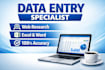 data entry, copy paste and PDF to excel expert