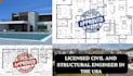 license architect civil and structural engineer pe stamp in al ky il ga or wa