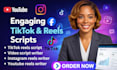 write ugc video scripts for tiktok, reels and short form content