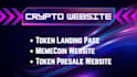 create crypto token website, memecoin website, presale dapp