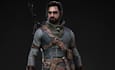 model 3d modular character, warrior model, game asset,ue5 rig3d model,uv texture