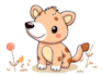 draw a cute cartoon animal character