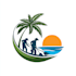design beach landscape and lawn care logo