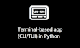 create a terminal based app in python
