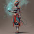 create a marvelous sci fi concept character illustration
