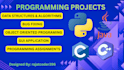 help with c, java and python programming and gui projects