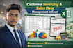 excel invoice management and data analysis