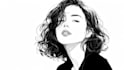 draw simple black and white illustration