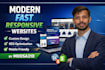 develop a modern, fast, and responsive website