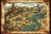 do fantasy city map for dnd map illustration