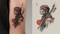 custom traditional tattoo design in vector