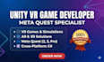 develop VR game or app in unity for meta quest VR ar xr