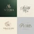 design a luxury monogram wedding initials photography logo