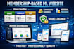 build a secure membership based ml website with admin panel and referral system
