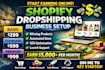 set up shopify dropshipping via syncee hypersku dropcommerce dropified importify