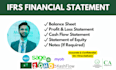 prepare financial statement, balance sheet and cashflow statement as per ifrs