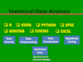 do statistical data analysis using r,stata,python,spss