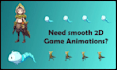do high quality 2d sprite sheets and animation