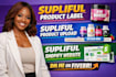 design supliful product label supliful product upload supliful shopify website