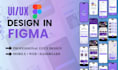 design modern responsive UI UX in figma