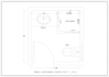 design a functional bathroom layout with plumbing suggestions , concept layout