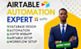 setup airtable  database, softr webapp, fix airtable automation, clay com