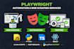 build web scraping and browser automation bots using playwright