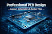 design professional pcb layout schematics gerber files for manufacturing