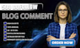 create high quality manual blog comment backlinks for safe SEO