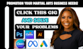martial arts leads martial arts flyer martial arts brochure martial arts ads