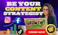 create your content strategy, I will be your content strategist