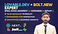 lovable dev, bolt new bug fix and develop bolt saas web apps, lovable website
