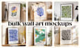 create realistic canvas and poster mockups for your artwork