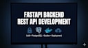 a python backend and rest API using django, fastapi, or drf