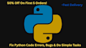 fix your python error and bugs fast and mini projects