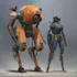 design sci fi mecha and robot concept art
