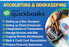 provide quickbooks online bookkeeping  xero, zoho qbo