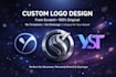 create luxury initials logo design