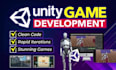 do mobile game development in 3d, 2d game by unity, unreal engine game developer