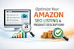 write and optimize your amazon SEO listing and product description