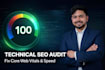 provide a professional technical seo audit and performance report