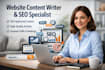 be your website content writer and your  SEO website content writer