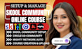 skool community setup kajabi online course website ghl mighty network circle so
